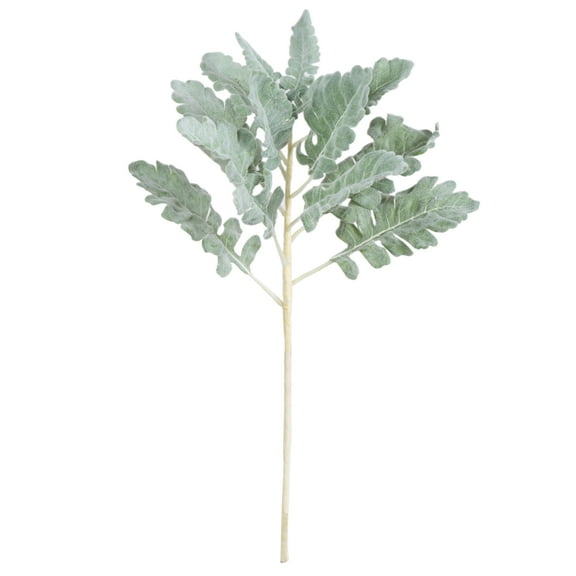 Vickerman 17'' Artificial Green Dusty Miller Spray. Includes 3 sprays per pack.