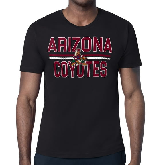 Men's Starter Black Arizona Coyotes Mesh Look Team Name T-Shirt