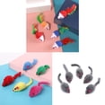 thumbnail image 3 of Ratón de simulación de hierba gatera para mascotas, juguete interactivo de felpa de 5 piezas, suministros de regalo para gatitos, Color aleatorio, 3 of 3