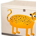 thumbnail image 5 of 3 Sprouts UTCLEO Collapsible Toy Chest Storage Bin for Kids Playroom, Leopard, 5 of 8