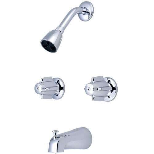Central Brass Double Canopy Handle Tub and Shower Faucets