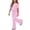 Pink, variant on ATOGUTA Girls' Clothes Size 5T-15 Short Sleeve Shirt and Flare Pants Set Perfect for Casual School Outings Holidays Red