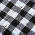 thumbnail image 3 of Bienzoe Boy's Flannel Button Down Long Sleeve Plaid Shirt Black White 9/10, 3 of 8