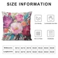 thumbnail image 5 of YINGXI Throw Pillow Cover Turquoise Pink Summer Decorative Pillow Case Home Decor Square Pillowcase 12x12in, 5 of 5