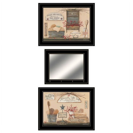 UPC: 0840105542704 | Wash Room Collection By Pam Britton Printed Wall Art Wood Multi-Color