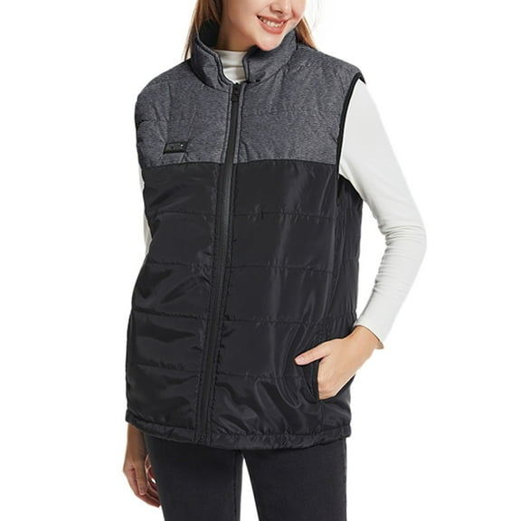 Heated Vests for Women 21 Heat Zones Fast Warm Up Vest V Neck Heated Vest Winter Outdoor Cold Proof Warm Sleeveless Jacket Regular Fit Womens Vests