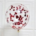 thumbnail image 3 of MOXMAY Red Confetti Balloons Party Balloons 12inch 50 Pcs Latex Confetti Balloons Birthday Balloons Party Decoration Wedding Baby Shower Christmas Party, 3 of 3