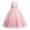 Pink, variant on Odeerbi 2025 Kids Dress Girls Sleeveless Princess Dress Bow Tie Lace Flowers Mesh Dress Tufted Dress