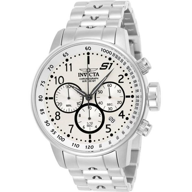 Invicta 23078 Montre pour Homme S1 Rally à Quartz Multifonction avec Cadran Argenté
