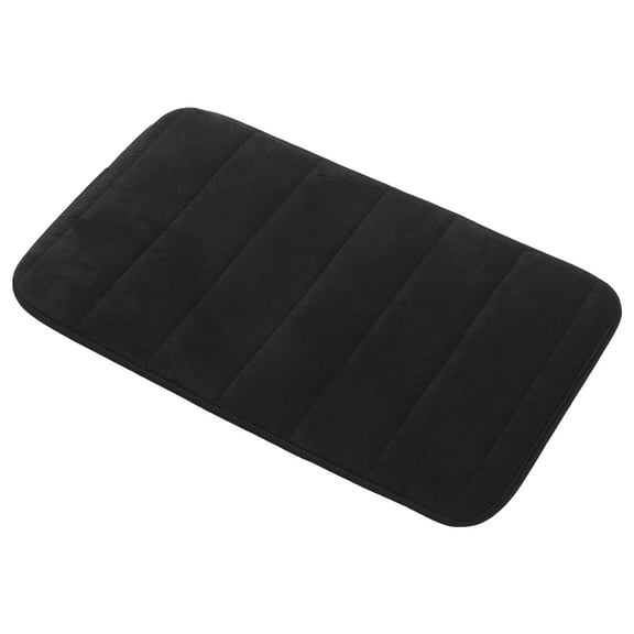 Soimiss Memory Foam Coral Fleece Bath Mat with Non Slip Bottom for Bathroom Decor