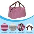 thumbnail image 4 of Insulated Lunch Bags, 9"x6"x6" Thermal Lunch Portable Containers Bag, Rose Red, 4 of 6