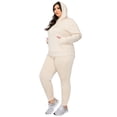 thumbnail image 4 of Women's UltraComfy Quarter-Zip Hoodie, Oatmeal, XL, 4 of 5