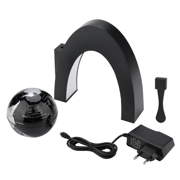 Magnetic Levitation Floating World Map Globe with LED Light and C Shape Base 100‑240V EU Plug