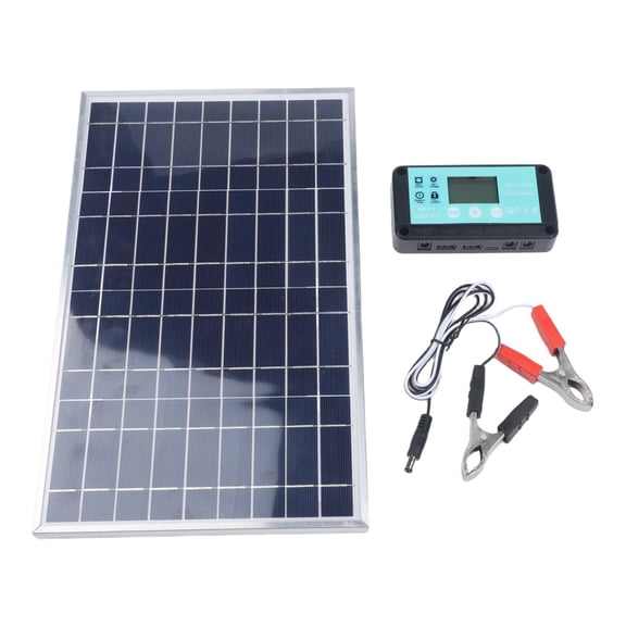 TeeRees 12V 200W Solar Panel Battery Charger for Rv Car Boat with Overcharge Protection,Single