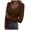 Z-Coffee768, variant on JIAYUE Women's T-Shirts Long Sleeve Solid Color V Neck Slim Fit Basic Casual Ribbed Thermal Under Tee Classic Female Tops