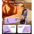 thumbnail image 4 of Funda con Soporte Magnético invisible, Delgada Mate, para iPhone 13 Pro Max, Morado Claro, 4 of 7