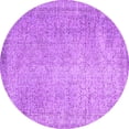 thumbnail image 1 of Ahgly Company Indoor Round Abstract Purple Contemporary Area Rugs, 3' Round, 1 of 4