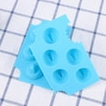 thumbnail image 4 of Bandeja de silicona con forma de aleta de tiburón para cubitos de hielo, molde para hacer hielo, accesorios creativos de cocina (azul), 4 of 5