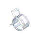 thumbnail image 2 of Uxcell Abrazadera de resorte de banda de acero tono plateado de 17mm para manguera de línea de combustible de silicona, paquete de 20, 2 of 5