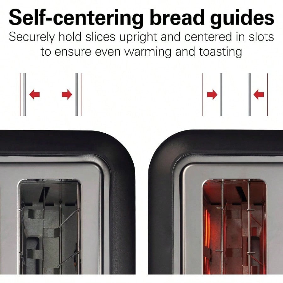 Gourmet 2 Slice Slot Toaster with Extra Long and Wide Slots SureToast Technology Shade Selector with 7 Browning Levels Bagel Setting Matte Black and Stainless Steel 22996