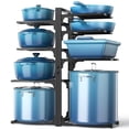 thumbnail image 1 of Organizador para ollas y sartenes ORDORA, 8 niveles, tapa ajustable de 120 kg, 1 of 7
