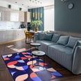 thumbnail image 3 of European Style Area Rugs, Colorful Abstract Geometric Patterns Floor Carpet, Modern Non-Shedding Indoor Foldable Easy Clean Rug for Living Room Bedroom Office Home Decor 5ft x 7ft, 3 of 6