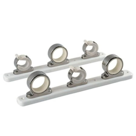 3-Rod Hanger with Poly Rack - Polished Stainless Steel