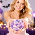 thumbnail image 7 of 100Pcs Halloween Table Confetti, Halloween Metallic Table Confetti Purple Pink Bat Witch Hat Spider Web Shiny Sequins Party Table Scatter Supplies DIY Crafts Holiday Scrapbooking Decorations, C, 7 of 7