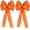 Orange, variant on 2 Pack Red Christmas Bows Outdoor Decorations,12”x20” Large Velvet Wreath Bow with Glitter String Gold Edge for Xmas Tree Topper Home Front Door Decor