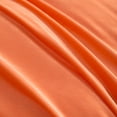 thumbnail image 2 of 3 Pieces Ultra Soft Velvet Duvet Cover Set, Cozy and Warm Bedding Comforter Cover Set, Queen Size, 1 Duvet Cover with 2 Pillow Shams, Orange, 2 of 5