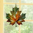 thumbnail image 5 of Minibee 3.1" Maple Leaf  Fall Suncatcher, Lemon Green Fall Suncatchers for Windows Wall - Autumn Festival Party Supplies, 5 of 13