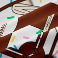 thumbnail image 5 of Erosebridal Beige & Brown Dripping Baseball Field & Bats Graphic Black Out Curtains, Baseball Graphic Curtains Pack of 2 (42x63 Each) for Boys And Girls Kids,Lightweight Room Decor, 5 of 5