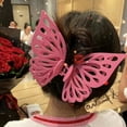 thumbnail image 4 of 3 pinzas para el pelo con forma de mariposa, pasadores grandes para mujer, accesorios para el cabello, 4 of 5