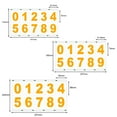 thumbnail image 5 of Guiexla 5 Sheets 2/3/4-Inch Reflective Mailbox Number Sticker 0 to 9 Waterproof Die-cut Self Adhesive Vinyl Modern House Number Decal Window Door Decoration, 5 of 7
