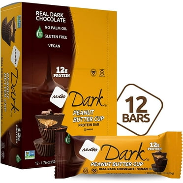 NuGo Nutrition NuGo Dark Bars Gluten Free Peanut Butter Cup - 12 Bars