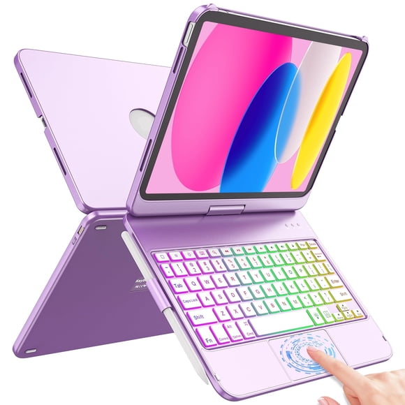Funda con teclado FUWANG Touch para iPad 11.ª generación, 11.ª generación, 10.9 pulgadas
