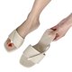 thumbnail image 2 of Zapatillas de sandalias para mujer con tiras y puntera abierta, zapatillas planas de verano con parte inferior suave para playa, 2 of 8