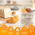 thumbnail image 2 of 3 Pcs Bread Bags with Drawstring and TPU Lining Reusable Bread Storage Bags Linen Sourdough Bread Bags Portable Sourdough Storage Bag for Homemade Bread Sourdough, 2 of 10