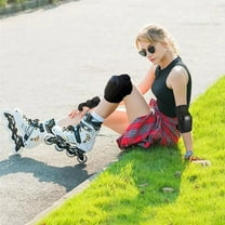 6Pcs Adult/Youth Knee Pads Elbow Pads Wrist Guards Protective Gear Set for Multi Sports Skateboarding Skating Cycling L