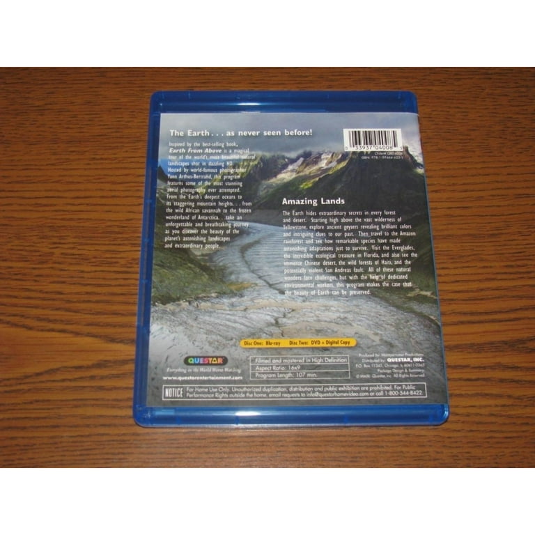 Pre-Owned Earth From Above: Amazing Lands (Blu-ray/DVD, 2011 Pre-Owned Earth From Above: Amazing Lands (Blu-ray/DVD, 2011