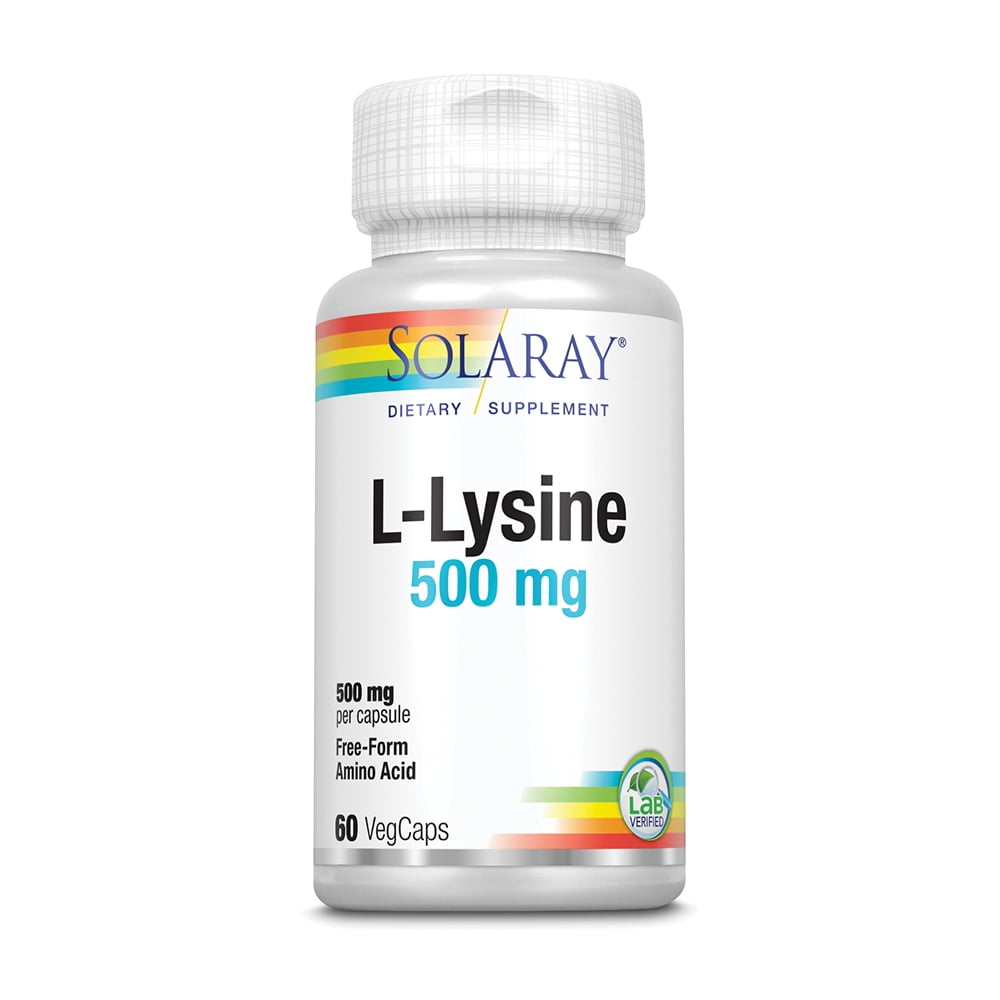 Solaray L-Lysine 500mg, 60 Ct