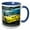 Blue/White, variant on 3drose, Race Car, 11oz Magic Transforming Mug