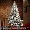 thumbnail image 2 of Árbol de Navidad Casafield 6 pies pino realista cubierto de nieve, 2 of 7