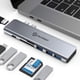 thumbnail image 1 of Adaptador Hub Usb C Macbook - Utechsmart 7 En 2 Macbook Pro/Air Accesorios Adaptador Multipuerto Con Puerto Thunderbolt 3 100W Pd 4K@30Hz 40Gbps 4K Hdmi 3*Usb3.0 Puerto De Datos Lector De Tarjetas Sd, 1 of 5