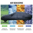 thumbnail image 4 of FL Universal Full Car Covers Outdoor Waterproof Sun Rain Snow Protection UV Car Zipper Design Black SUV, 4 of 7