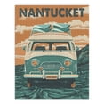 thumbnail image 2 of Nantucket, Massachusetts, Letterpress, Camper Van (1000 Piece Puzzle, Size 19x27, Challenging Jigsaw Puzzle for Adults and Family, Made in USA), 2 of 4