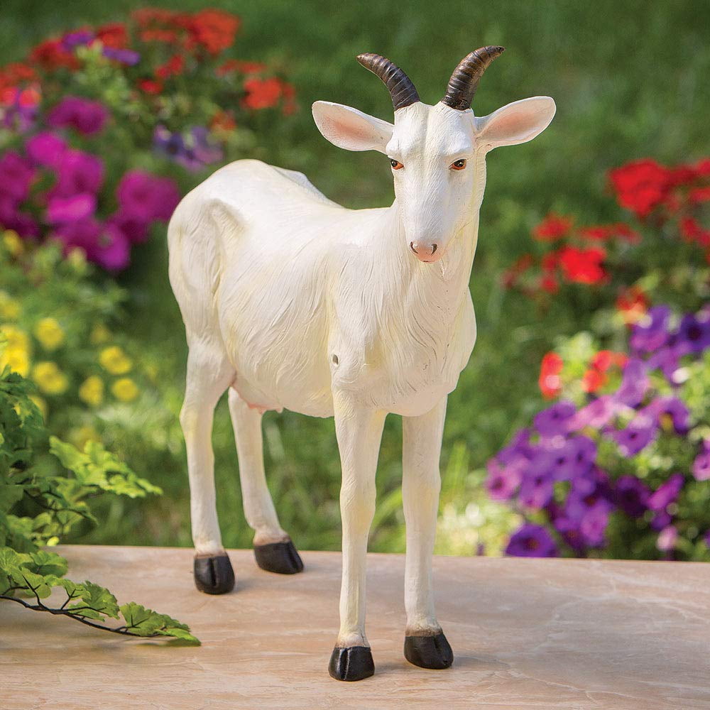 Bits And Pieces Nanny Goat Motion Sensor Statue Weather