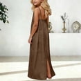 thumbnail image 4 of Girls Sleeveless Backless Casual Dress Loose Fit Home Wear Summer Play Dress Toddler Kids Dress Girls Dresses for Beach Vacation Holiday School Daily, 4 of 4
