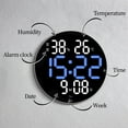 thumbnail image 3 of jifeng 10 of inch LED Digital Large Screen Round Wall Clock Blue, 3 of 9