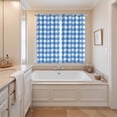 thumbnail image 3 of Curtains 63 Inch Length 2 Panels, Blue Grommets Window Treatment Curtain, Country French Rustic Buffalo Plaid Modern Art Thermal Curtains Drapes for Living Room/Bathroom, 3 of 9